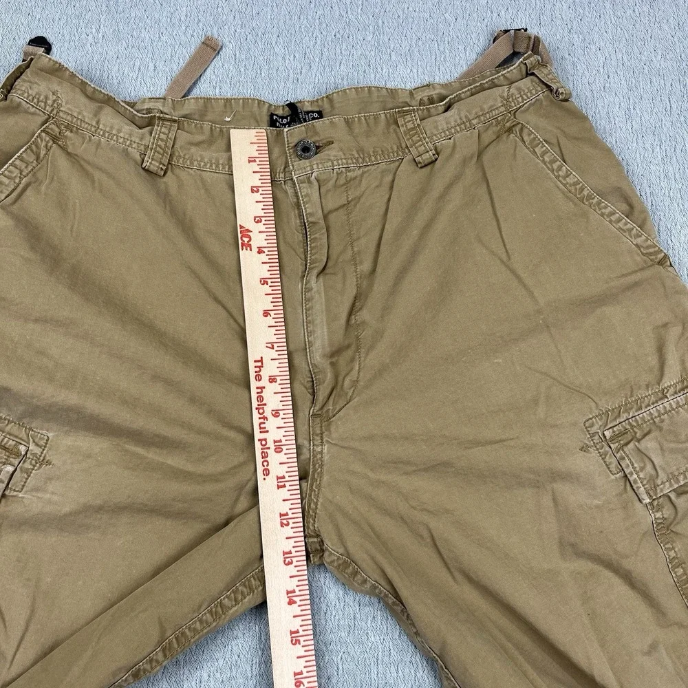 Ralph Lauren Polo Jeans Co Cargo Shorts Men's Size 36 Tan Y2K Vintage‎